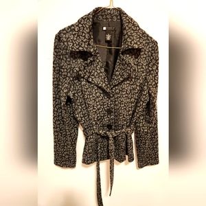 3 Button Carole Little Belted Jacket